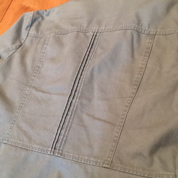 Apt 9 olive green soft denim Jacket - Picture 7 of 7